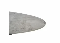 Salontafel 130x65cm - keramiek & metaal - grijs