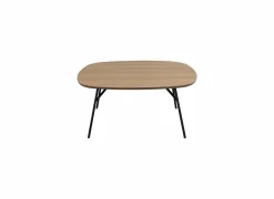 Salontafel 90x90cm - MDF/metaal - bruin