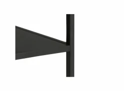 Salontafel 120x60cm - melamine - wilde eik & mat zwart