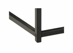 Salontafel 120x60cm - melamine - wilde eik & mat zwart