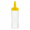 Sausdispenser 35cl - kunststof - geel