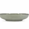 Schaal Artisan 32x7,5cm - stoneware - groen