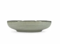 Schaal Artisan 32x7,5cm - stoneware - groen