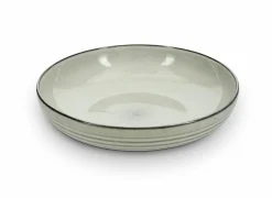 Schaal Artisan 32x7,5cm - stoneware - groen