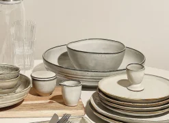 Schaal Artisan 32x7,5cm - stoneware - groen