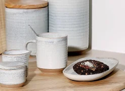 Schaal Cameo 33,5x18cm - stoneware - beige