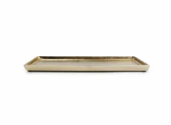Schaal Charm 37x14cm - aluminium - goud