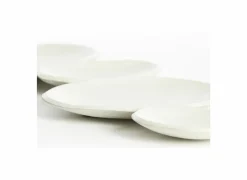 Schaal Nicosia 61x19cm - steen - crème