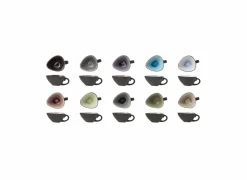 Schaal Streetfood festival 7,5x6,8cm - keramiek - multicolor