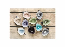 Schaal Streetfood festival 7,5x6,8cm - keramiek - multicolor