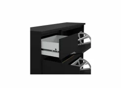 Schoenenkast Naia 109x32x93cm - decor - mat zwart