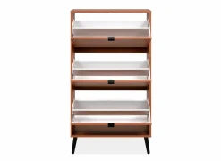 Schoenenkast Vigo 70x24x125cm - melamine - terra