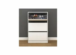 Schoenenkast Wellington 73x26x119cm - melamine - wit