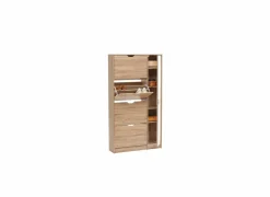 Schoenenkast 85x23,3x155,4cm - decor - beige