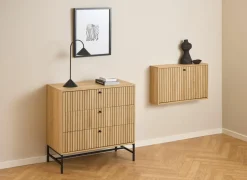 Schoenenkast 72x17x43cm - decor - bruin