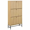 Schoenenkast 72x25x141cm - decor - eik