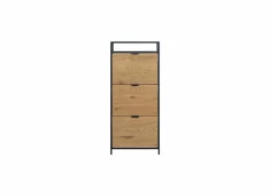 Schoenenkast 56x30x129cm - eik fineer - naturel
