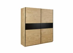 Schuifdeurkast Clara 200cm - melamine - golden oak