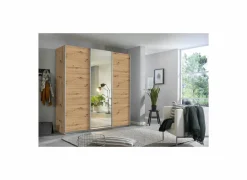 Schuifdeurkast 203cm - decor - artisanale eik