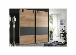 Schuifdeurkast Dublin 135cm - decor - grafiet