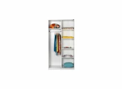 Schuifdeurkast Matamata 94cm - melamine - wit