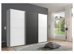 Schuifdeurkast Minden 270cm - decor - wit