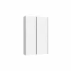 Schuifdeurkast Ozzula 120cm - decor - wit