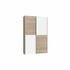 Schuifdeurkast Ozzula 120cm - decor - sonoma eik & wit