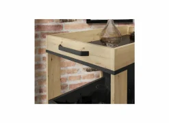 Serveerwagen 78cm - decor - artisanale eik