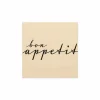 Serviette Bon Appetit 33x33cm - papier - beige 20 stuks