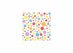 Serviette Dots 25x25cm multicolor 20 stuks