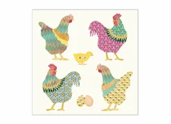 Serviette Galli E Galline 25x25cm - papier - multicolor 20 stuks
