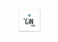 Serviette Gin Lover 25x25cm - papier - wit 20 stuks