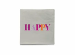 Serviette Happy 25x25cm - 20 stuks