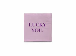 Serviette Lucky You 25x25cm multicolor 20 stuks