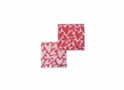 Serviette Milena 16,5x16,5cm - papier - roze/rood 20 stuks