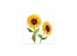Serviette Two Sunflowers 33x33cm - papier - multicolor 20 stuks