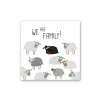 Serviette We Are Family 33x33cm grijs 20 stuks