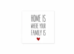 Serviette Your Family 33x33cm wit 20 stuks