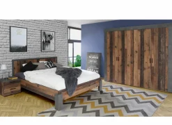 Slaapkamer Attaylar met bed 160x200cm - kleerkast 230cm - 2 nachtkastjes