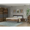 Slaapkamer Clif met bed 160x200cm - kleerkast 270cm - commode 107cm en 2 nachtkastjes