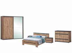 Slaapkamer Elsa met bed 160x200cm - kleerkast 240cm - commode 110cm en 2 nachtkastjes
