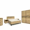 Slaapkamer Kato met bed 180x200cm - kleerkast 200cm - commode 90cm en 2 nachtkastjes
