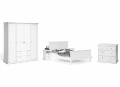 Slaapkamer Paris met bed 160cm - kleerkast 181cm - commode 97cm en 2 nachtkastjes