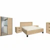 Slaapkamer Tessa met bed 180x200cm - kleerkast 250cm - commode 90cm en 2 nachtkastjes
