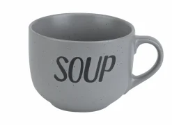 Soepkom Soup Ø11cm - keramiek - grijs