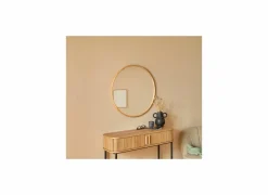 Spiegel Kim Ø75cm - decor/glas - naturel