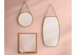 Spiegel 45x77cm - bamboe & glas - naturel