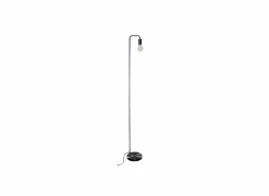 Staande lamp Keli H150cm E27 - beton & ijzer - zwart