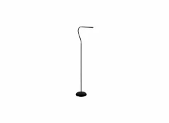 Staande lamp Laroa LED H130cm - kunststof - zwart
